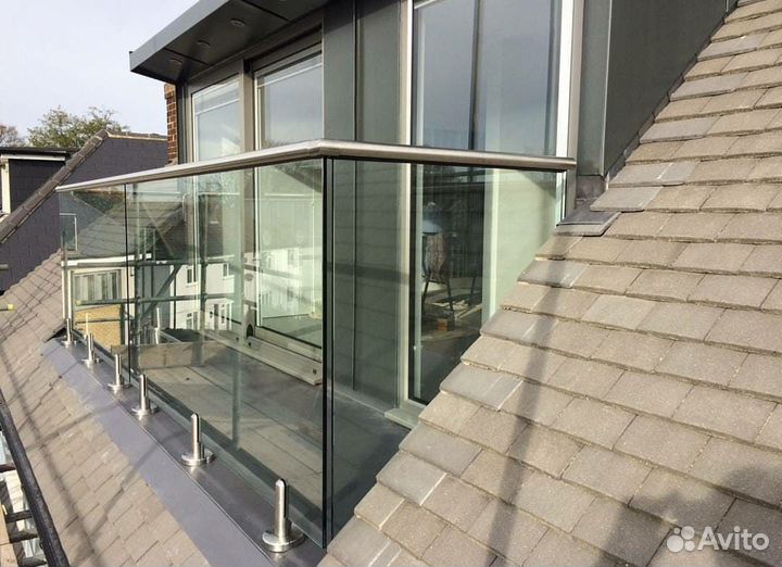 Стеклянные ограждения для террас под ключ