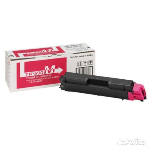 Картридж лазерный Kyocera TK-590M пурпурный (5000стр.) для Kyocera FSC2026/2126