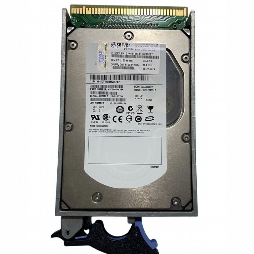 [80P3163] Жесткий Диск Ibm 72,8gb U320scsi 3.5" Hdd 80p3163