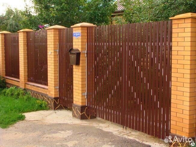 Забор из профнастила