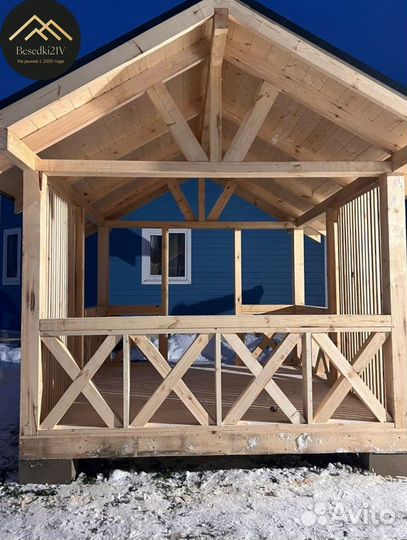 Беседки из дерева для сада