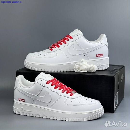 Кроссовки Nike Air Force 1 Low & Supreme (Арт.78108)