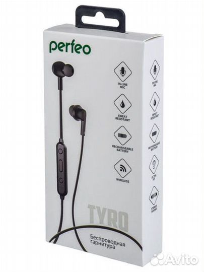 Наушник-гарнитура беспроводные tyro Perfeo
