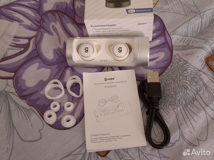 Беспроводные наушники CGPods Air Pro белые