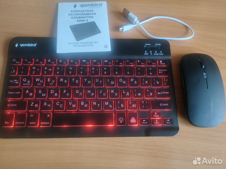 Клавиатура беспроводная и мышь