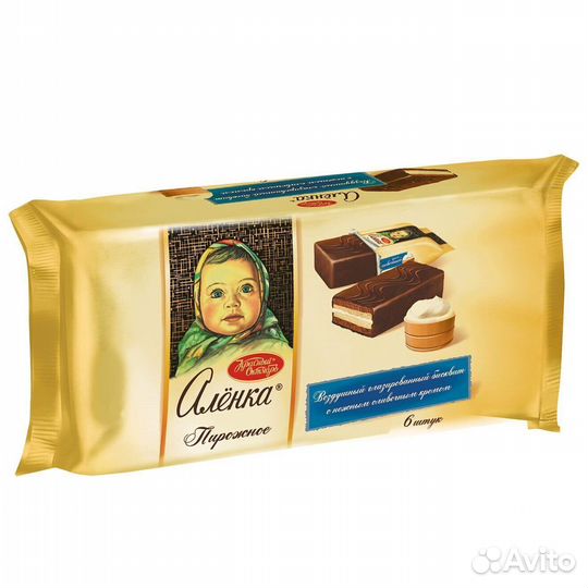 Бисквитные пирожные Аленка Сливочный крем 240г