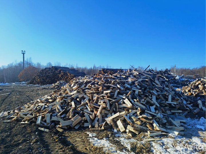 Дрова березовые для камина навалом