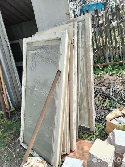 Деревянные окна со стеклопакетом бу