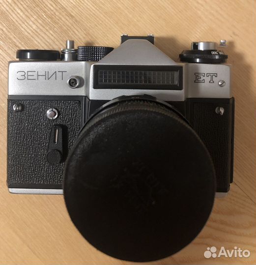 Пленочный фотоаппарат Зенит с двумя объективами