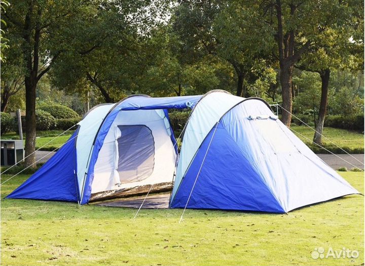 Палатка 2х комнатная c тамбуром. Новая