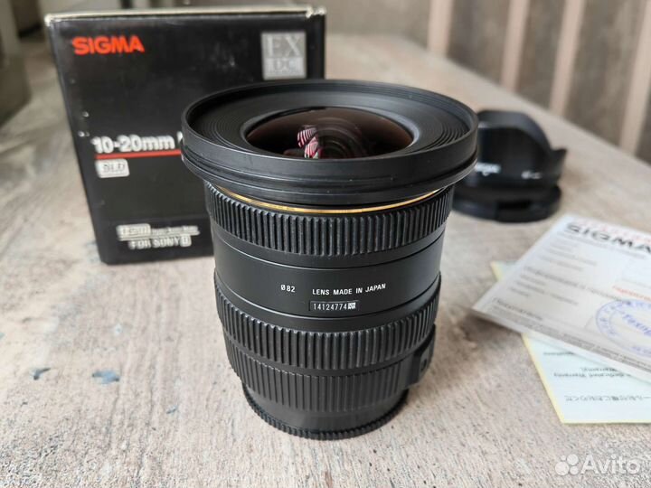 Sigma 10-20mm f3.5 EX DC для Sony A (E)