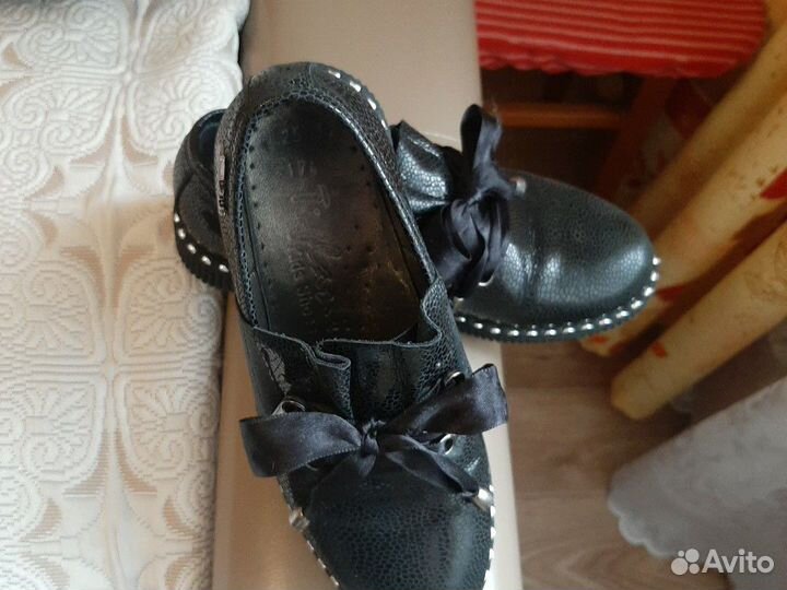 Туфли осенние, туфли школьные, туфли 32 р, кожа