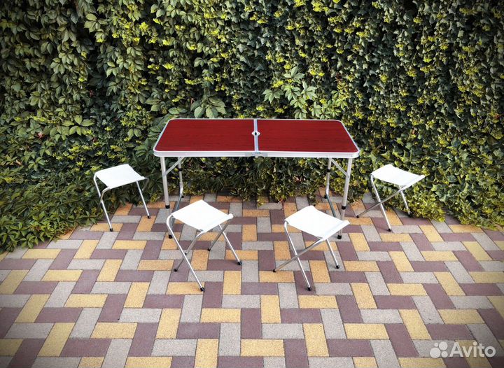Стол туристический складной 4 стула