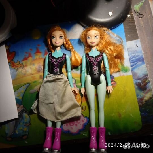 Кукла анна холодное сердце на коньках