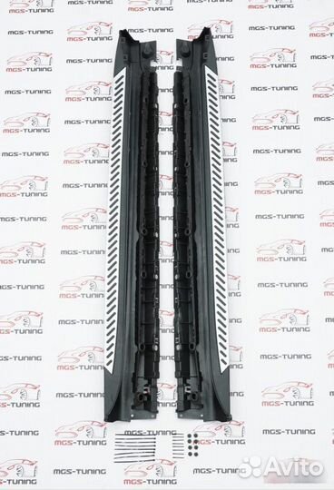 Силовые пороги BMW X5 F15 подножки бмв ф15 икс 5