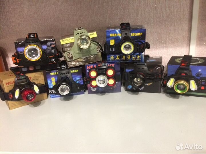 Фонарики налобные