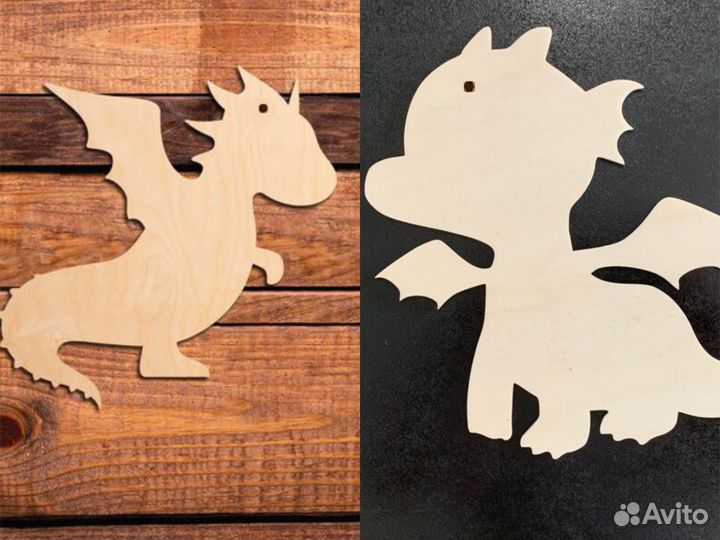 Елочные игрушки деревянные