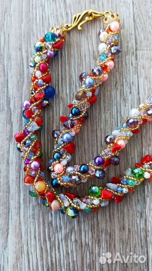 Колье Ералаш ручная работа