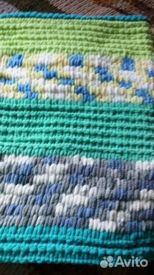 Плед вязаный детский
