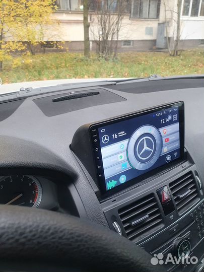 Магнитола Mercedes C W204 Android IPS экран новая