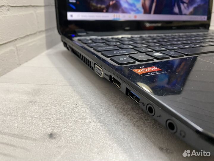 Игровой ноутбук Packard Bell SSD/6gb/4ядра