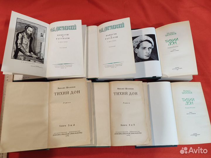 Отдельные книги Достоевский, Шолохов