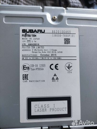 Штатная магнитола subaru forester