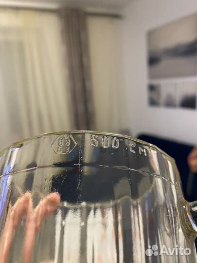 Уршельский стекольный завод кружка Барная