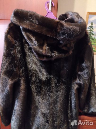 Шуба искусственная под норку