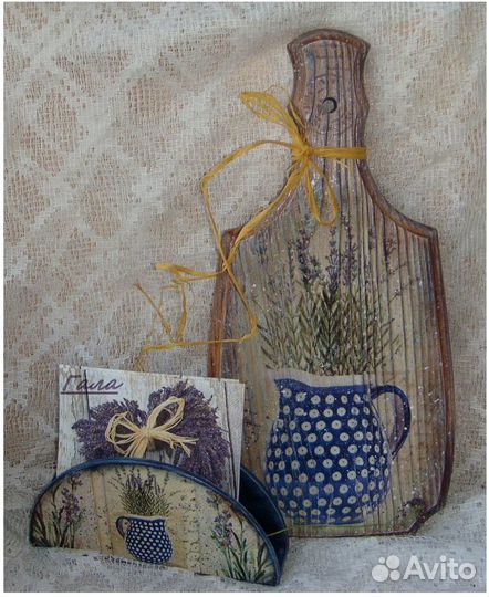 Досточка и салфетница на кухню