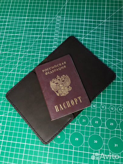 Обложка на паспорт из натуральной кожи