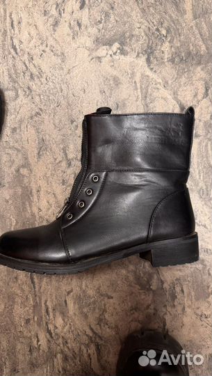 Ботинки женские зимние 38 размера кожаные