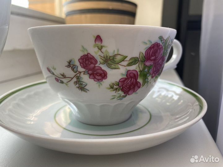 Чайный сервиз Фарфор. Дулево