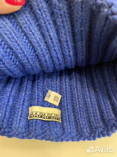 Шапка napapijri синяя оригинал