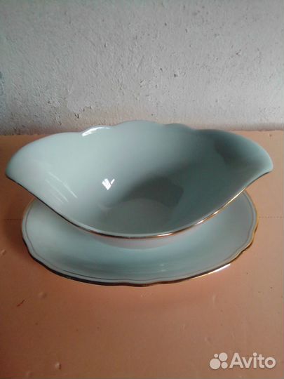 Соусница с блюдцем фарфор Германия