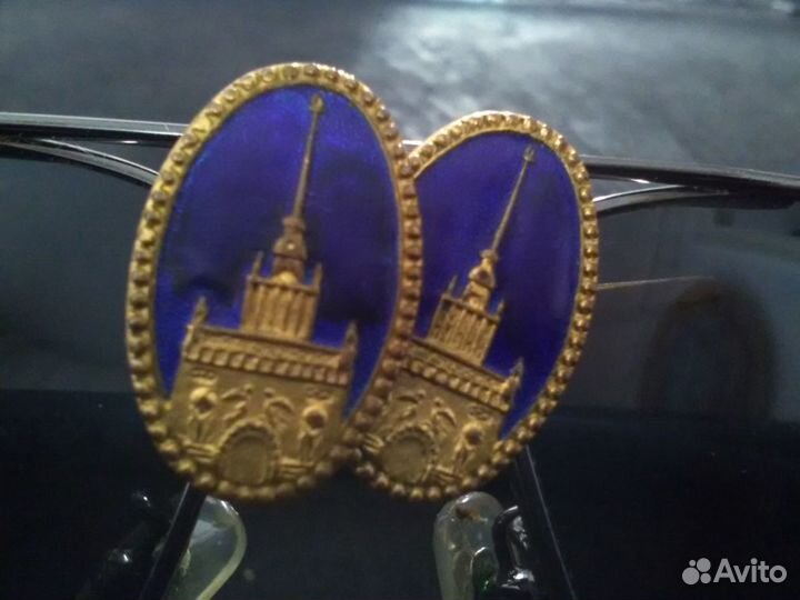 Запонки СССР Кремль символика редкость