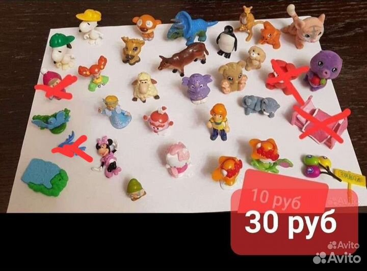 Игрушки из киндера 90 х годов и другие