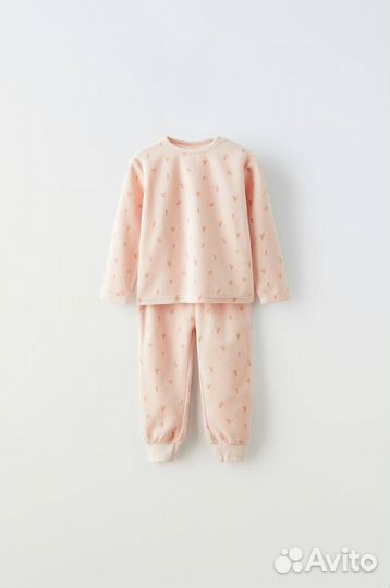 Пижама велюр Zara оригинал 86-110 теплая