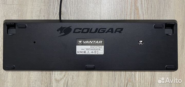Игровая клавиатура с подсветкой cougar vantar