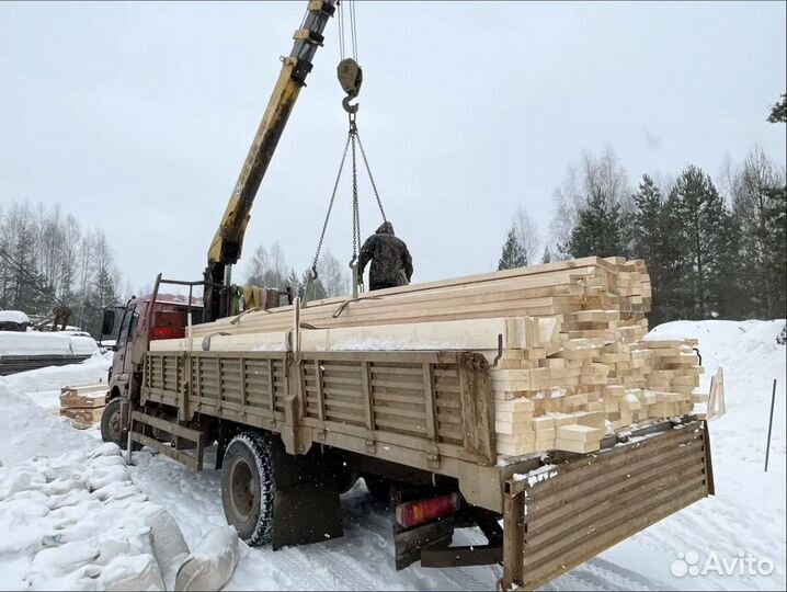 Брус обрезной 1 сорт сосна