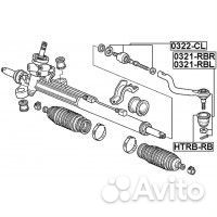 Наконечник рулевой правый (honda odyssey/shuttle r