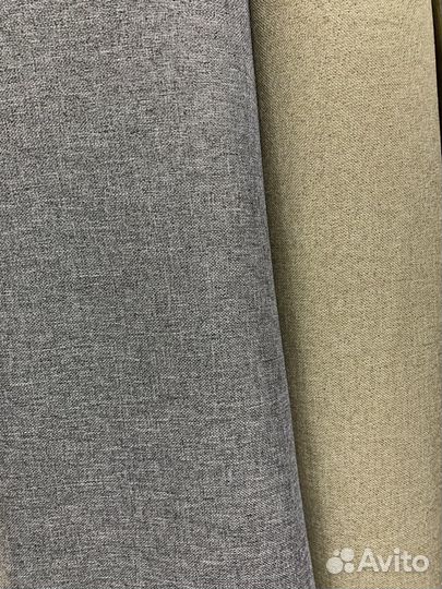 Ткань для штор блекаут серый бежевый