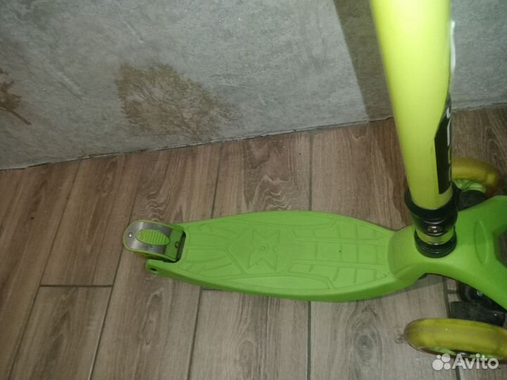 Самокат 3-колёсный Yo-scoo светящ колеса