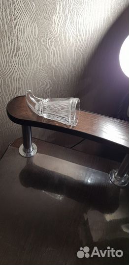 Рюмка- рог чешское стекло