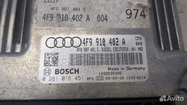 Блок управления двигателем Audi A6 (C6), 2009