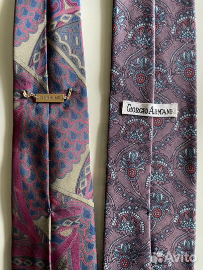 Галстуки шелк giorgio armani и bernard hill