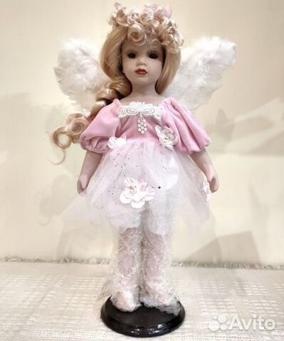 Кукла фарфоровая коллекционная Ангел