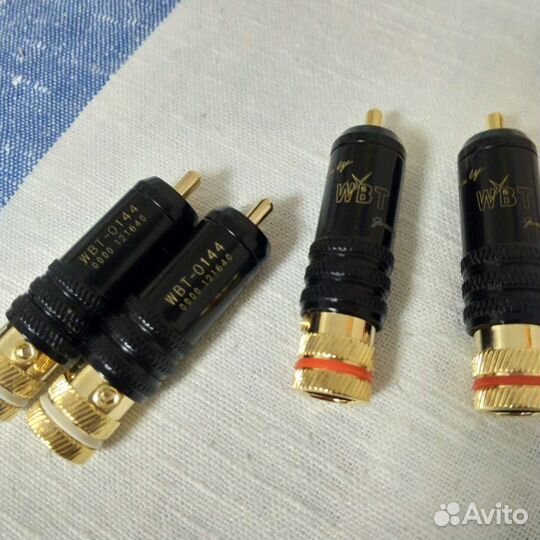 Разъемы RCA WBT новые 4шт