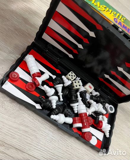 Магнитная настольная игра 3 в 1