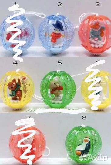 Киндер игрушки из новогодних серий